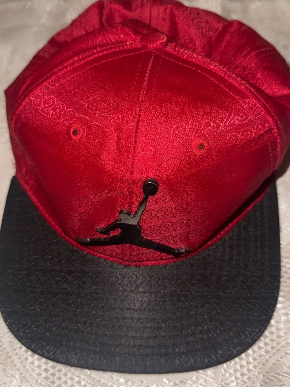 Jordan Red and Black Jumpman Snapback Cap